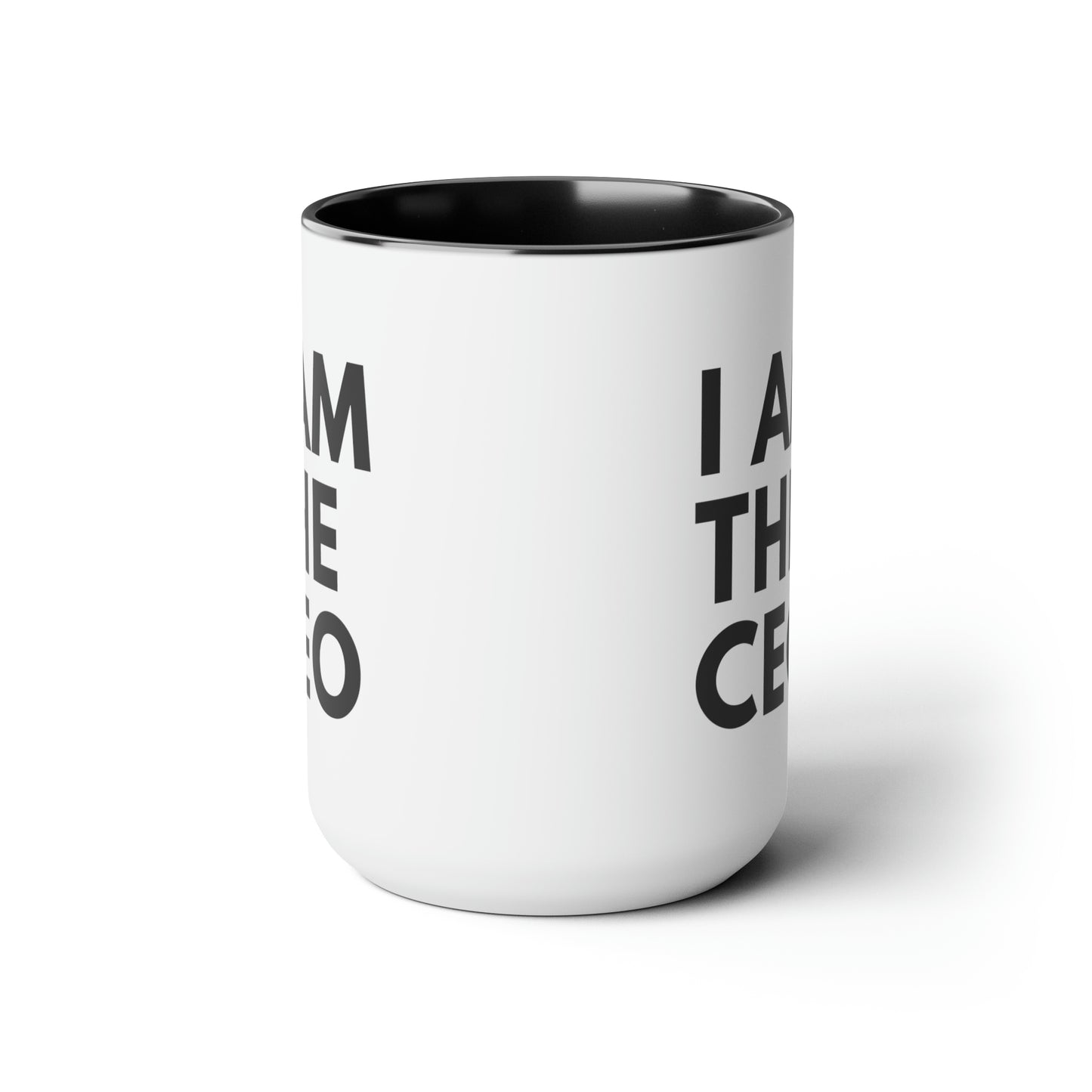 I AM THE CEO Mug | Ceo Mug | Mugs for the Boss | Gifts for Ceo | Business Owner Gifts | Mugs Business Owner | Two-Tone Coffee Mugs, 15oz