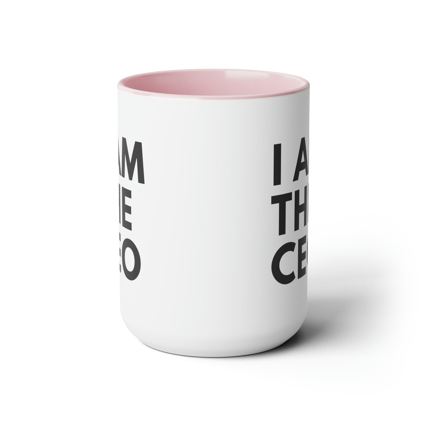 I AM THE CEO Mug | Ceo Mug | Mugs for the Boss | Gifts for Ceo | Business Owner Gifts | Mugs Business Owner | Two-Tone Coffee Mugs, 15oz