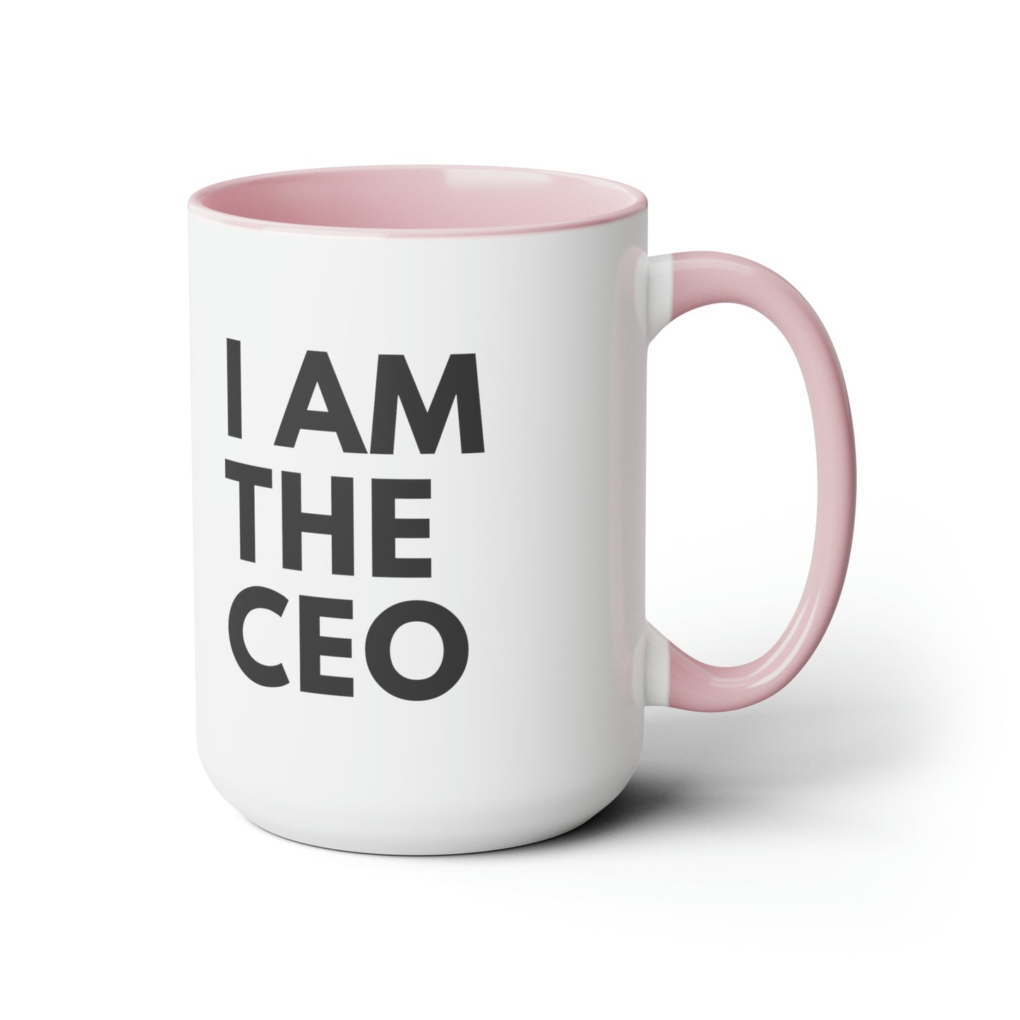 I AM THE CEO Mug | Ceo Mug | Mugs for the Boss | Gifts for Ceo | Business Owner Gifts | Mugs Business Owner | Two-Tone Coffee Mugs, 15oz