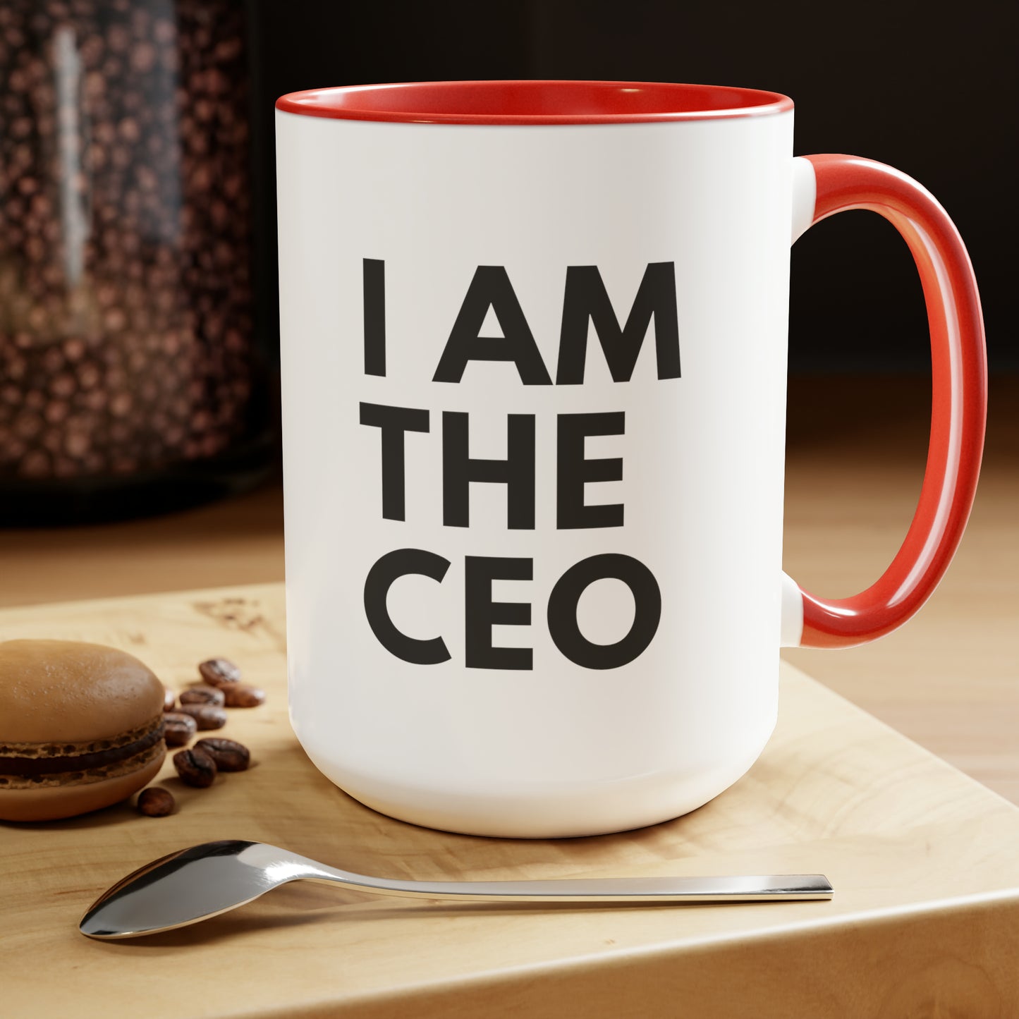 I AM THE CEO Mug | Ceo Mug | Mugs for the Boss | Gifts for Ceo | Business Owner Gifts | Mugs Business Owner | Two-Tone Coffee Mugs, 15oz