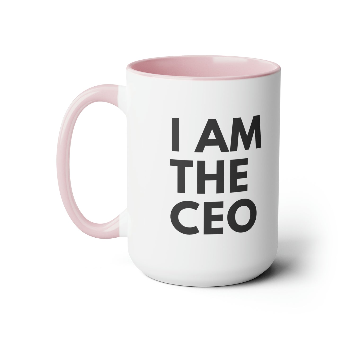 I AM THE CEO Mug | Ceo Mug | Mugs for the Boss | Gifts for Ceo | Business Owner Gifts | Mugs Business Owner | Two-Tone Coffee Mugs, 15oz