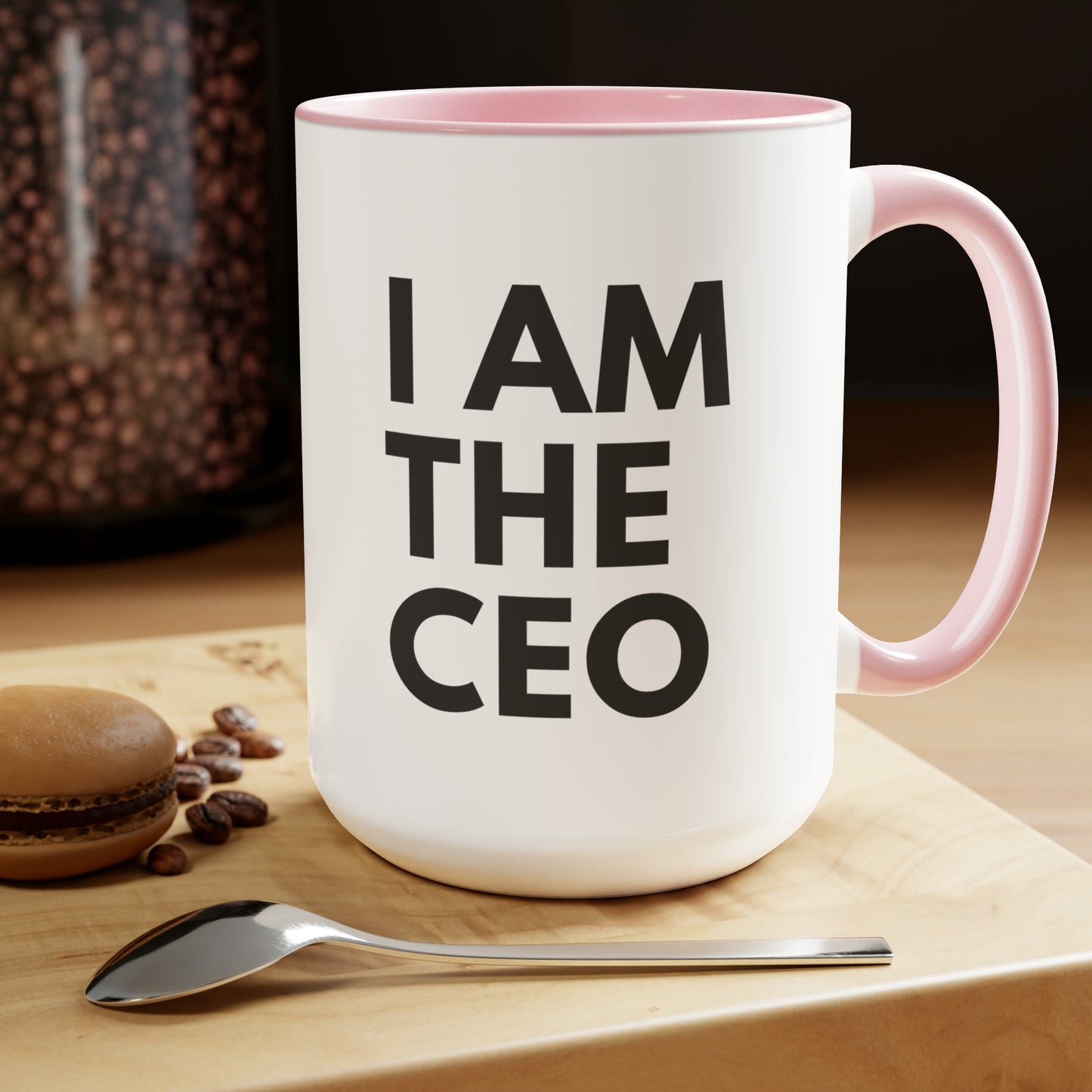 I AM THE CEO Mug | Ceo Mug | Mugs for the Boss | Gifts for Ceo | Business Owner Gifts | Mugs Business Owner | Two-Tone Coffee Mugs, 15oz