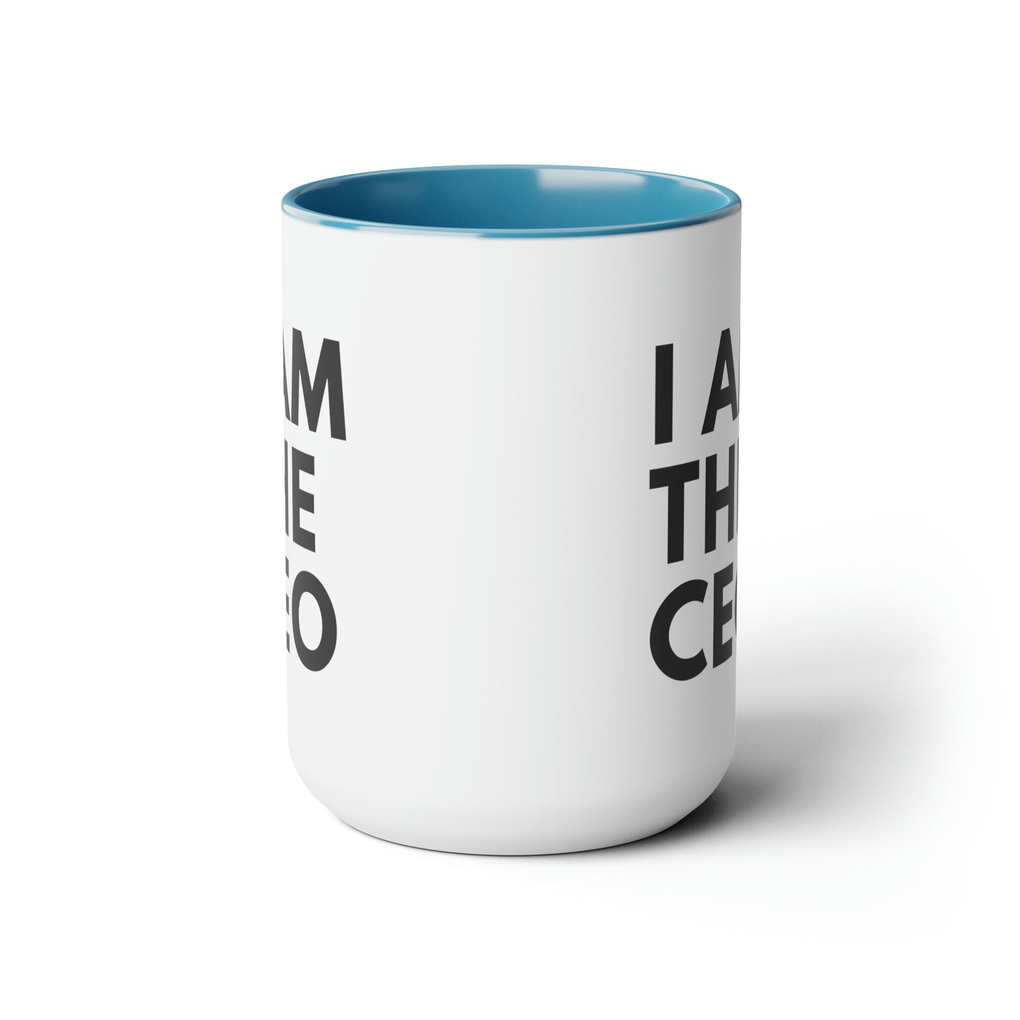 I AM THE CEO Mug | Ceo Mug | Mugs for the Boss | Gifts for Ceo | Business Owner Gifts | Mugs Business Owner | Two-Tone Coffee Mugs, 15oz