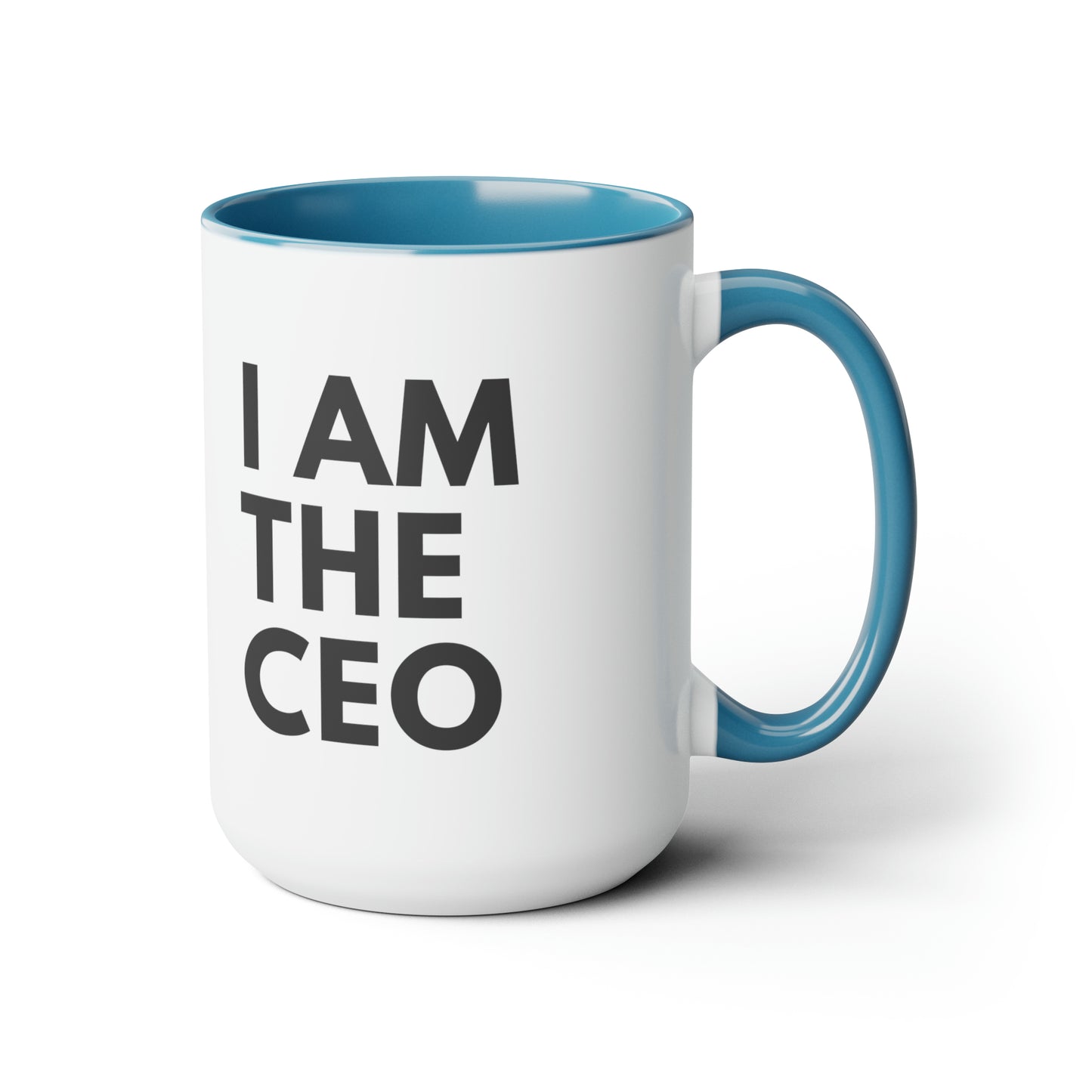 I AM THE CEO Mug | Ceo Mug | Mugs for the Boss | Gifts for Ceo | Business Owner Gifts | Mugs Business Owner | Two-Tone Coffee Mugs, 15oz
