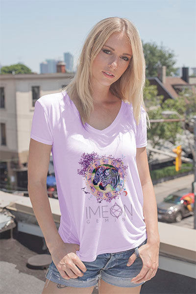 Gemini Zodiac Animal Graphic T Shirt