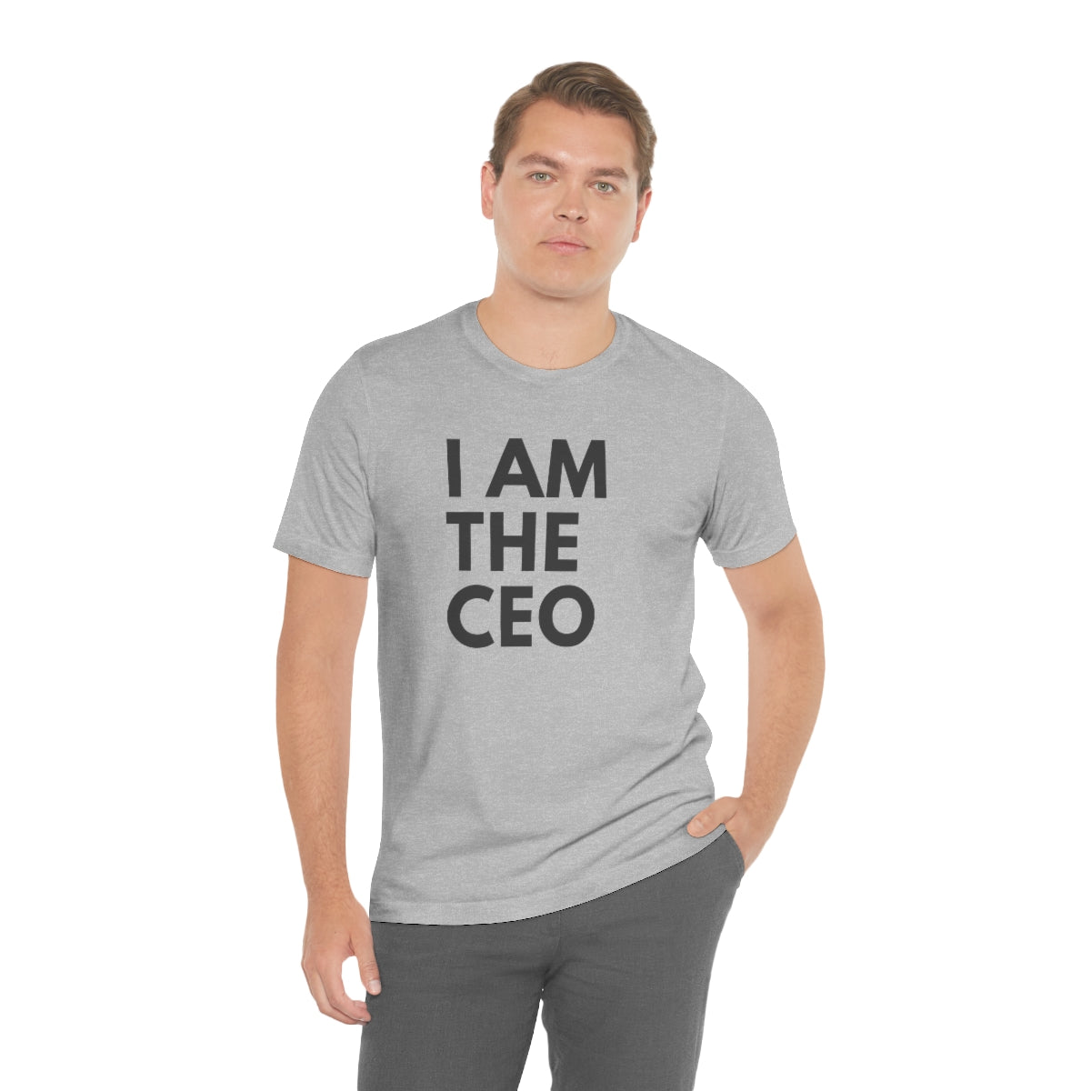 I AM THE CEO Type Tee | Inspiration Tee | Entrepreneur | Business Owner | Motivation | Unisex Jersey Short Sleeve