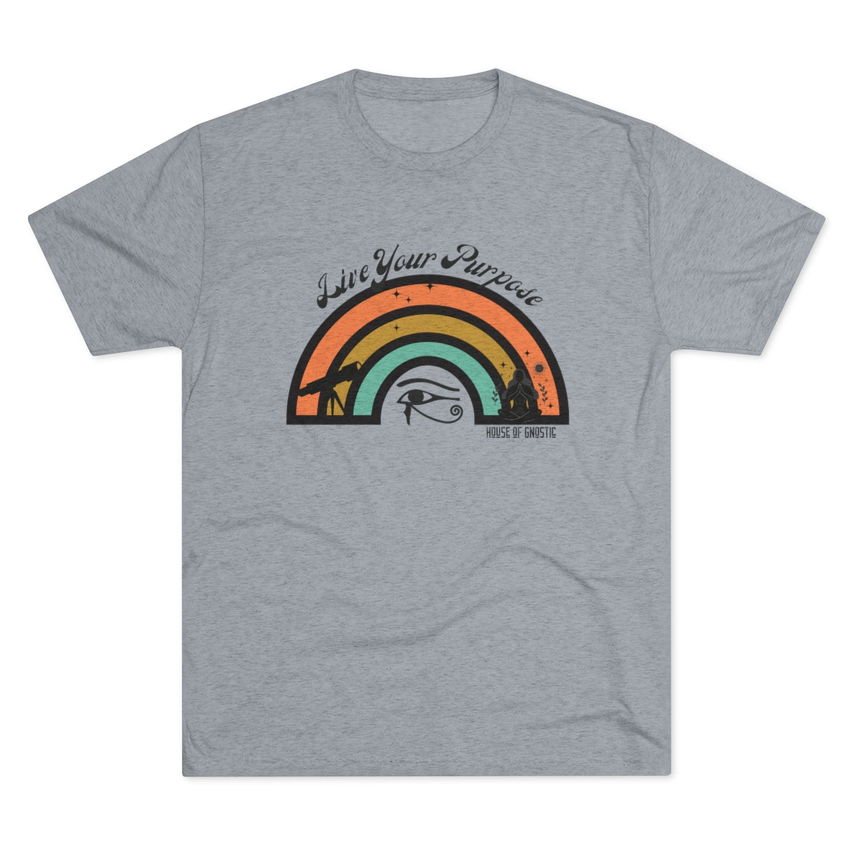 Live Your Purpose | The Seeker | Eye of Horus | The Creator | Unisex Soft Tri-Blend Crew Tee | Shirts