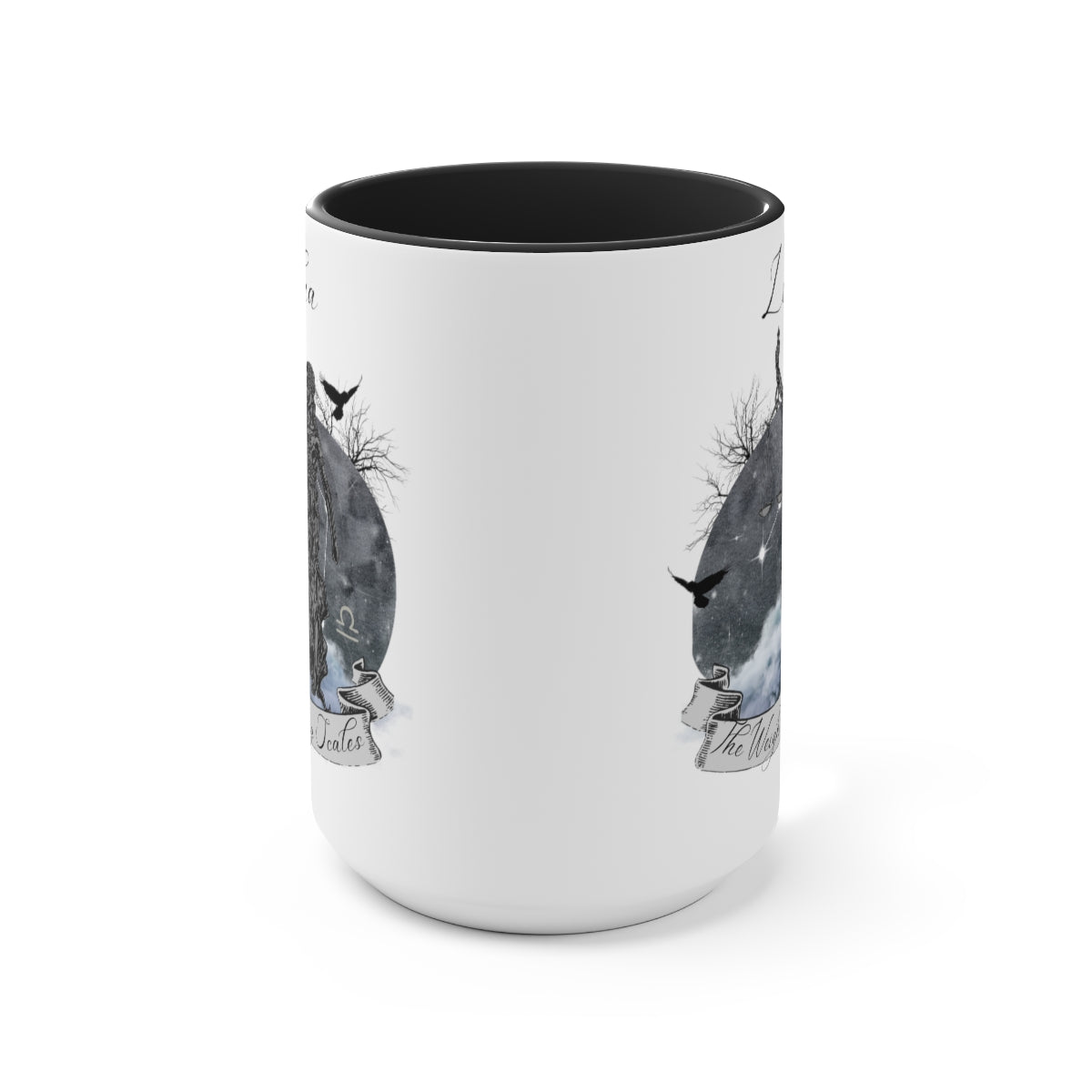 Libra Zodiac Two-Tone Coffee Mugs, 15oz