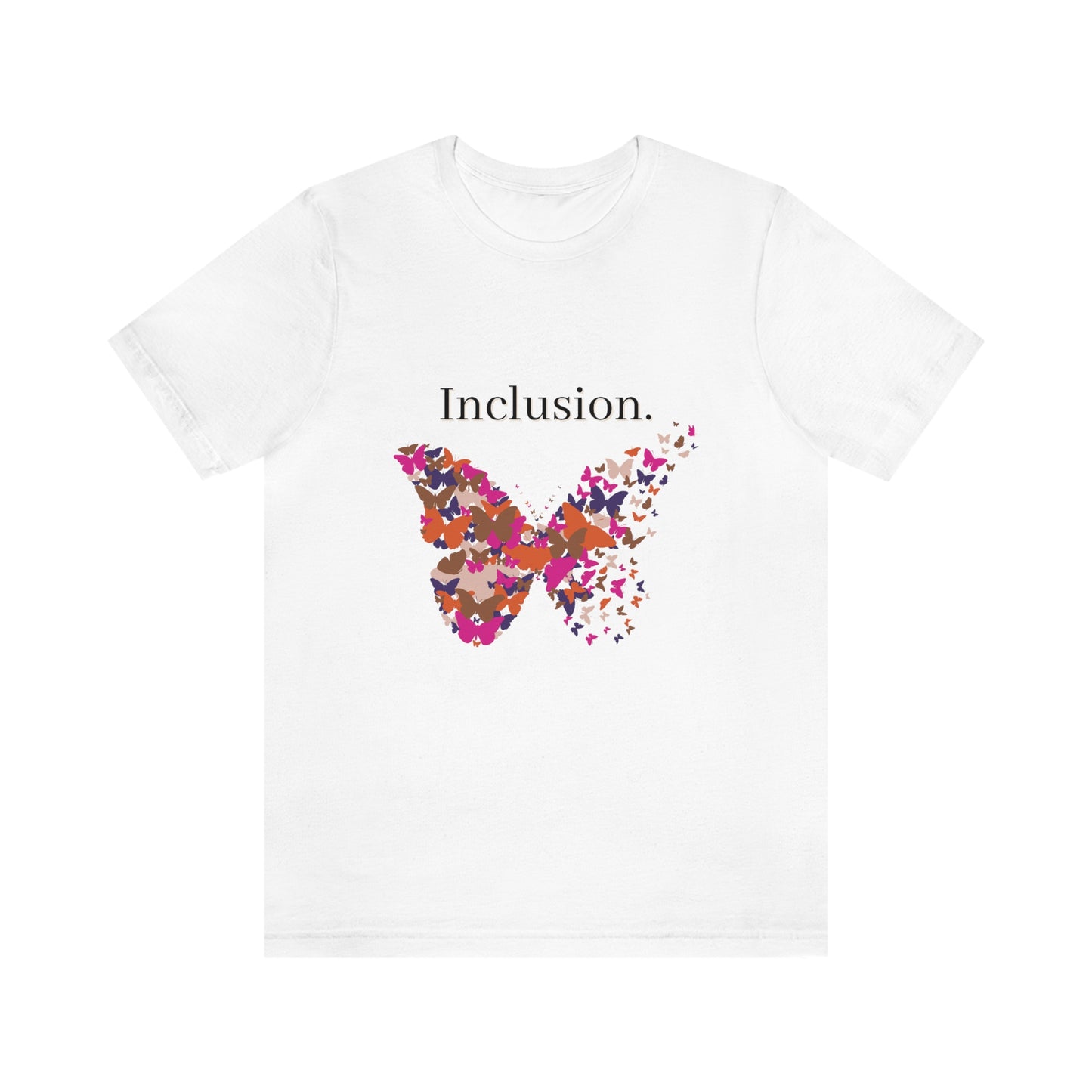Inclusion Shirt Butterflies Purple, Diversity Inclusion Tshirts, DEIB Statement Tees, Inclusion is an Act Tees