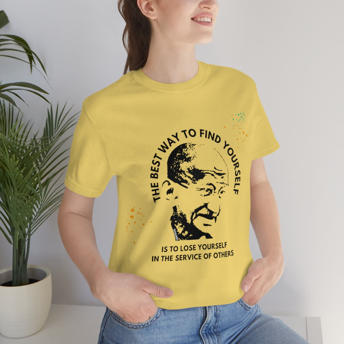 Ghandi T shirts, Best Way To Find Yourself Quote Ghandi Shirts, Statement Tees, Serve Others Shirts