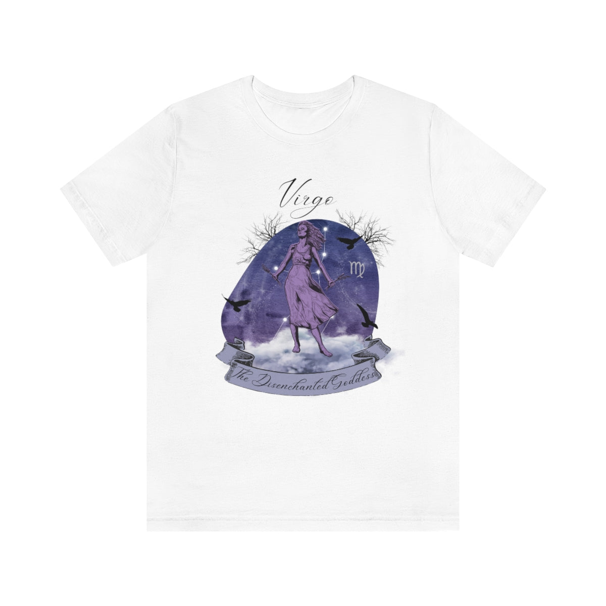Virgo The Disenchanted Goddess Zodiac Sign Astrology T Shirt | Unisex Jersey Short Sleeve Tee
