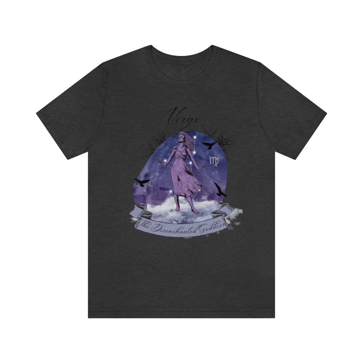 Virgo The Disenchanted Goddess Zodiac Sign Astrology T Shirt | Unisex Jersey Short Sleeve Tee