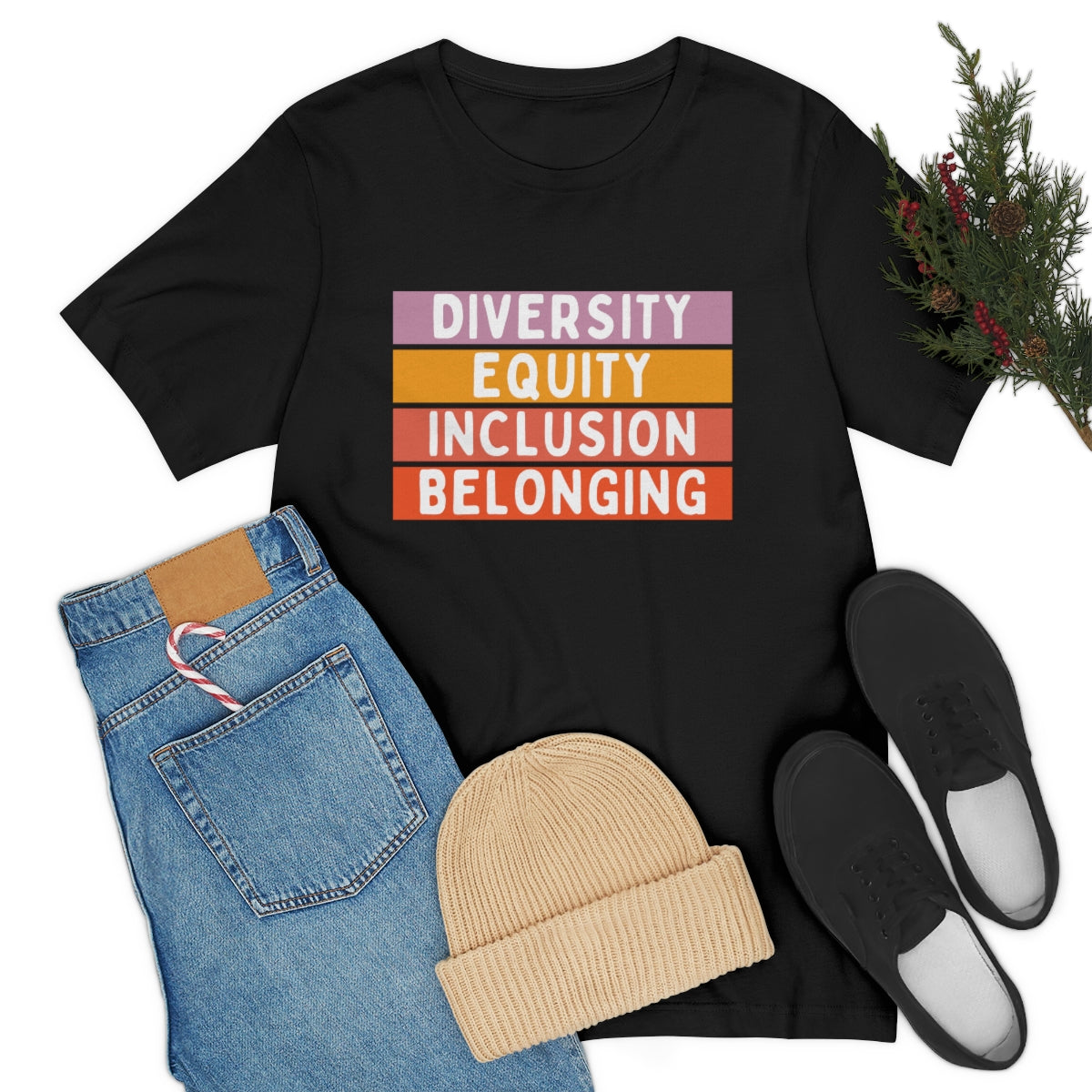 Diversity Equity Inclusion Belonging Graphic T shirts, DEIB, DIB, Shirts for HR Professionals and dei Leaders
