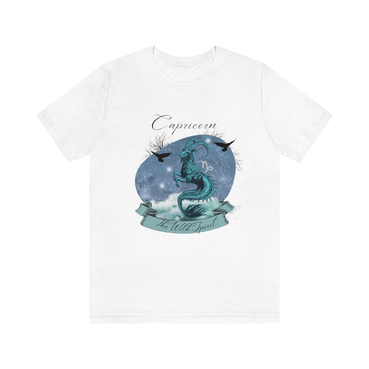 Zodiac Capricorn The Wild Spirit Zodiac Sign Astrology T Shirt | Unisex Jersey Short Sleeve Tee