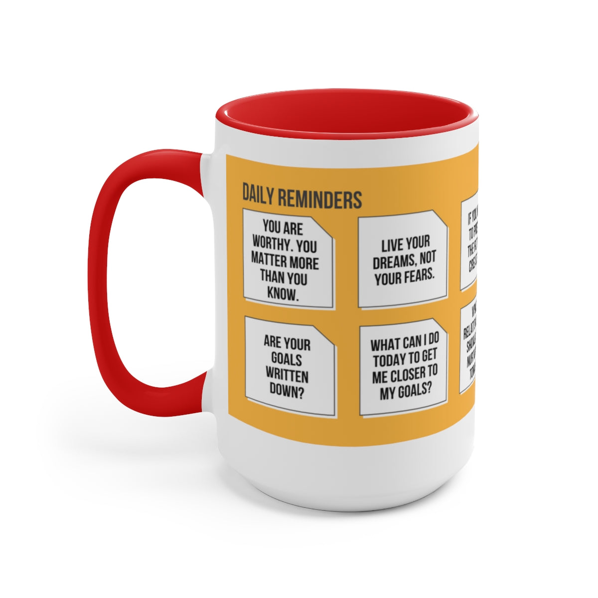 Daily Reminders Coffee Mug | Sticky Notes on Mug | Motivational Mug gifts | Best Mugs to Gift