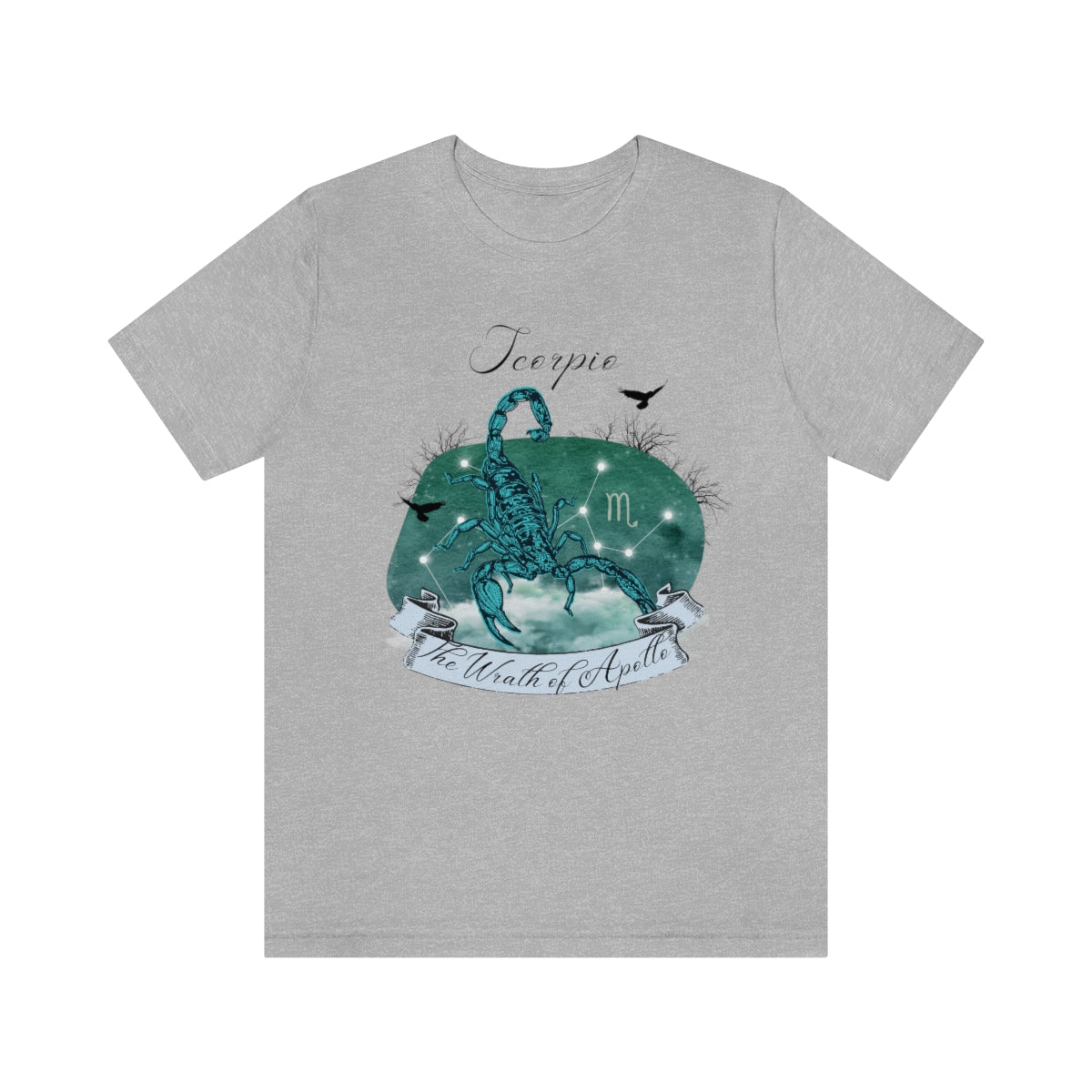 Scorpio The Wrath of Apollo Zodiac Sign Astrology T Shirt | Unisex Jersey Short Sleeve Tee