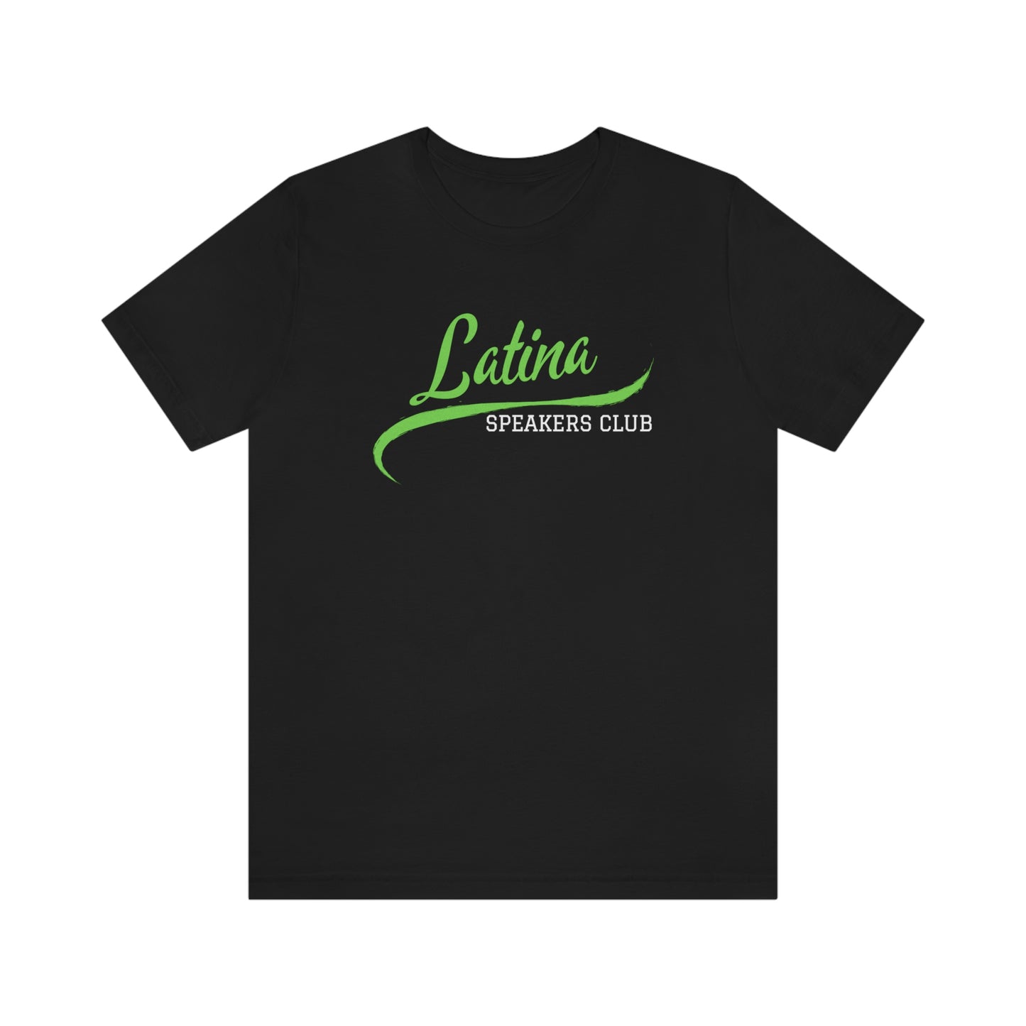 Latina Speakers Club T shirt with Retro Baseball font - Show your Latina Pride and Public Speaking Skills!