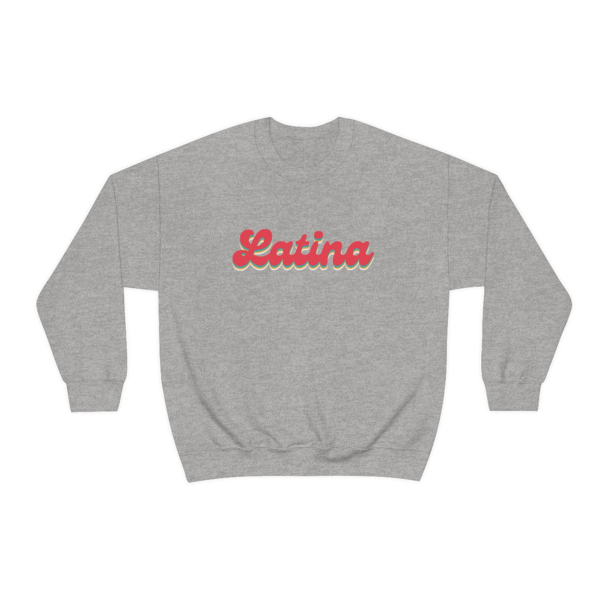 Latina Retro Crewneck Sweatshirt, Latina Shirts, Latina Sweatshirts, Hispanic Women, Latina Women, Snazzy Latina Top