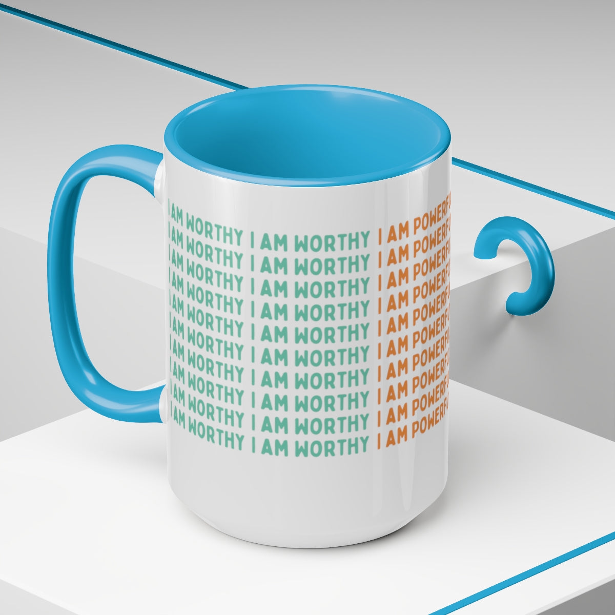 I Am Worthy Coffee Mug | Colorful Self Worth Coffee Cups | The Universe has got my back Motivational Mug gifts | Best Mugs to Gift
