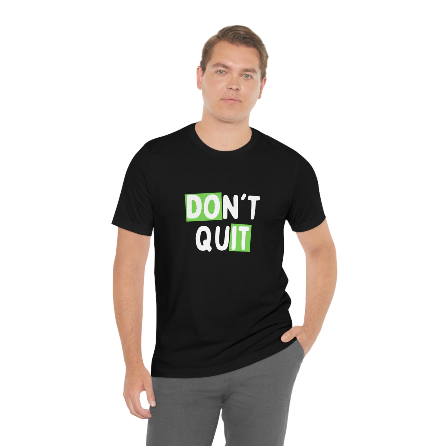 Don't Quit Do It Dark Grey Heather T Shirt Tshirts, Statement Tees