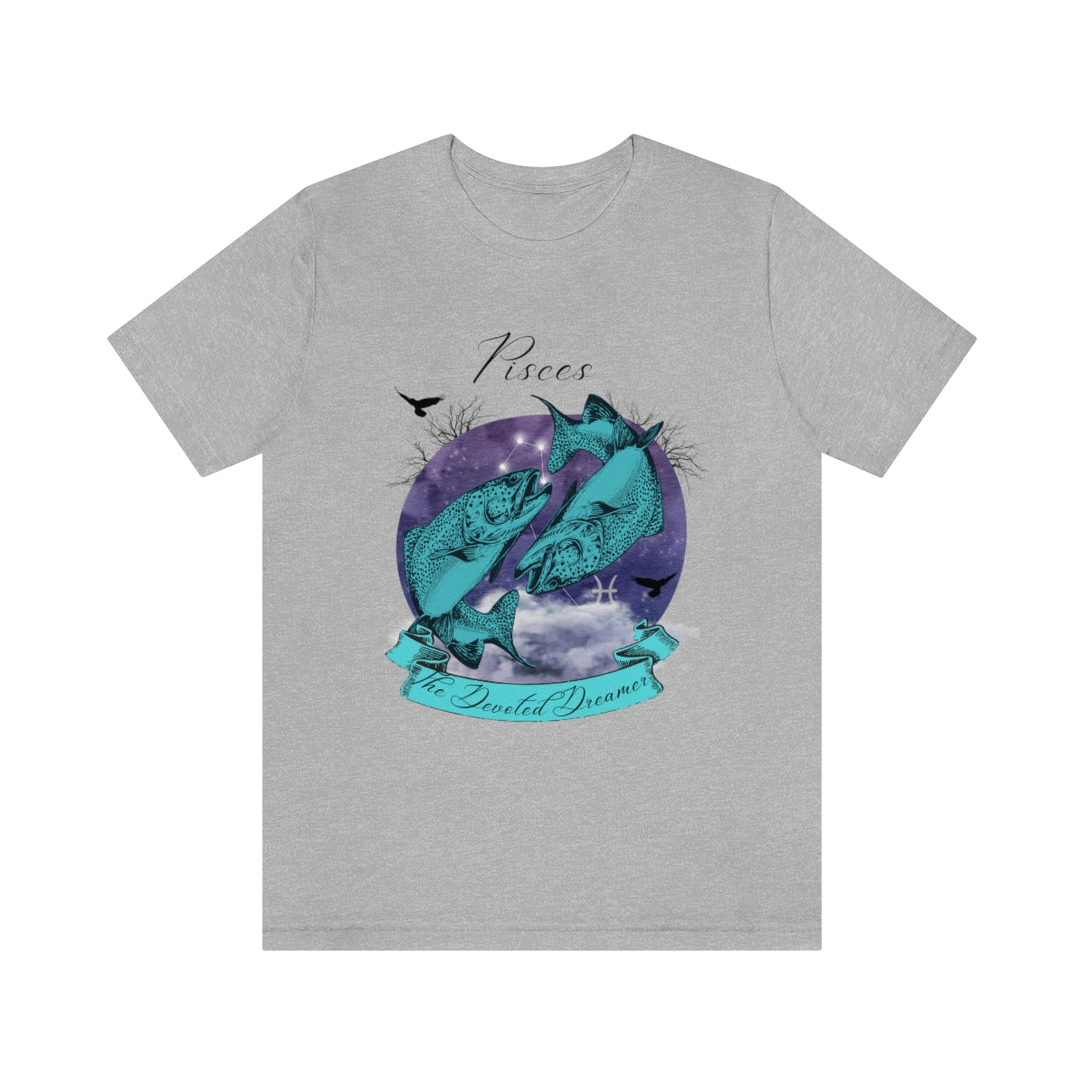 Zodiac Pisces The Devoted Dreamer Zodiac Sign Astrology T Shirt | Unisex Jersey Short Sleeve Tee