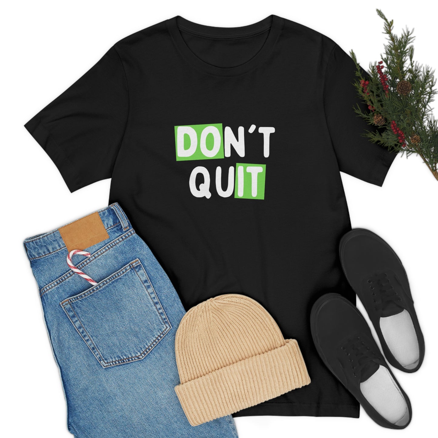 Don't Quit Do It Dark Grey Heather T Shirt Tshirts, Statement Tees