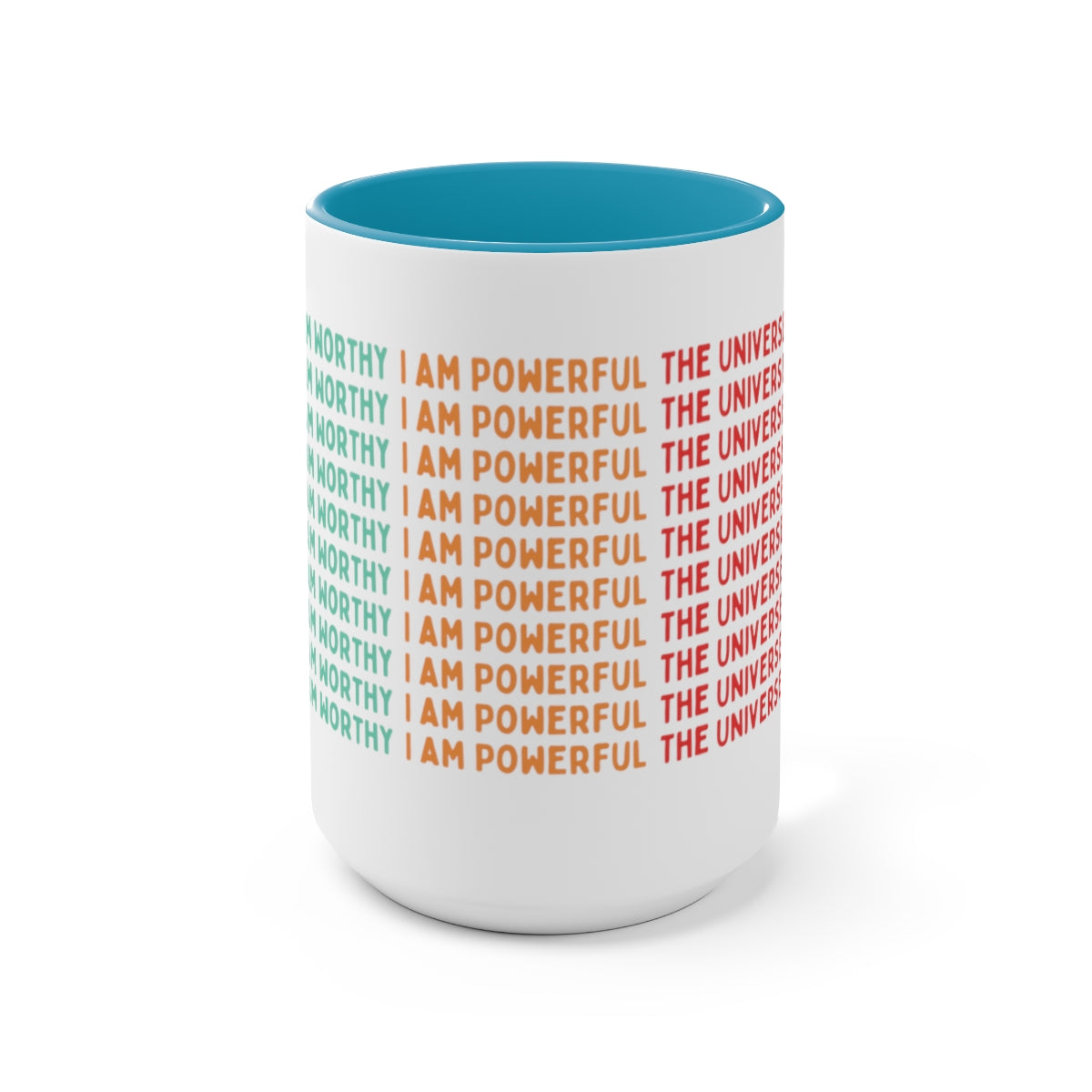 I Am Worthy Coffee Mug | Colorful Self Worth Coffee Cups | The Universe has got my back Motivational Mug gifts | Best Mugs to Gift