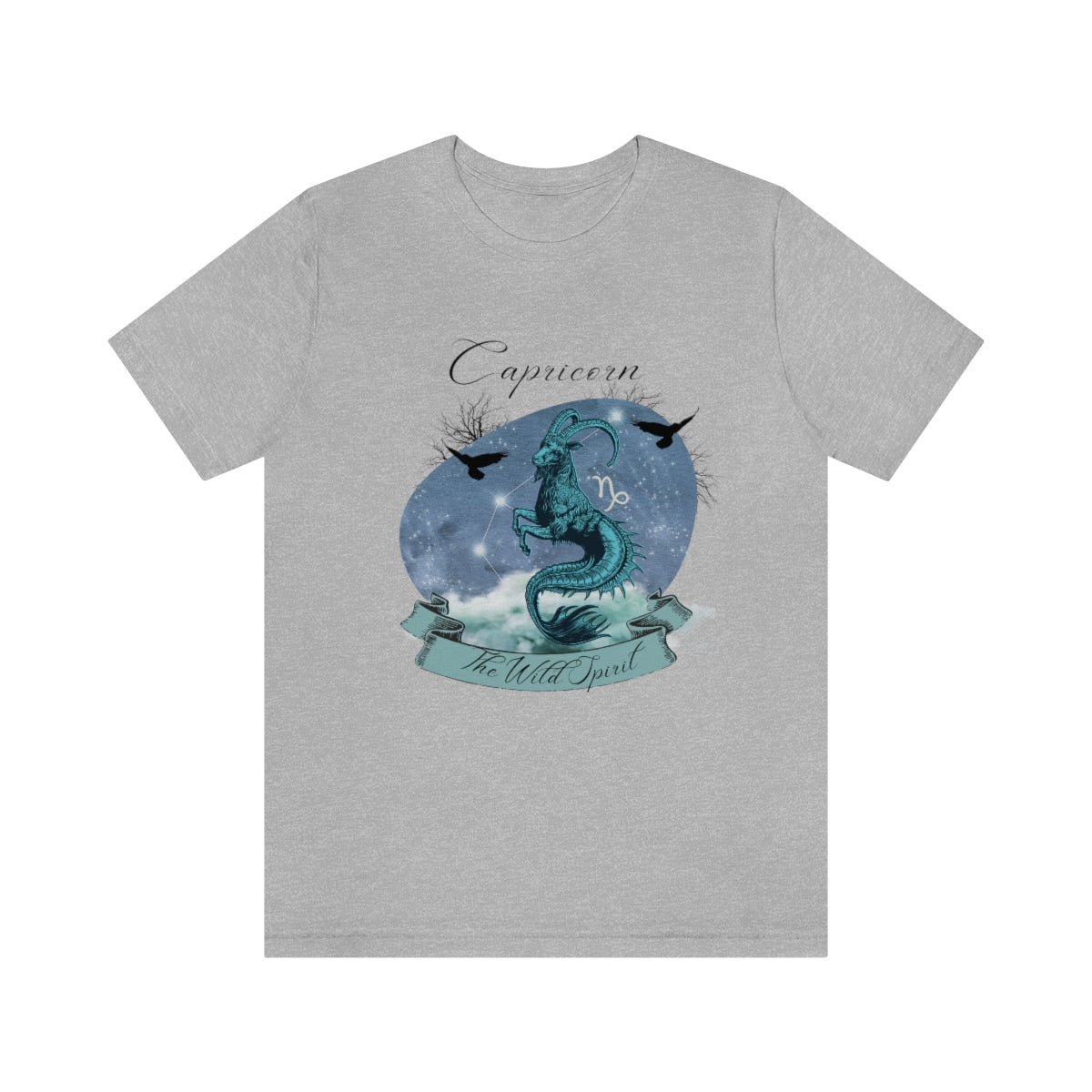 Zodiac Capricorn The Wild Spirit Zodiac Sign Astrology T Shirt | Unisex Jersey Short Sleeve Tee