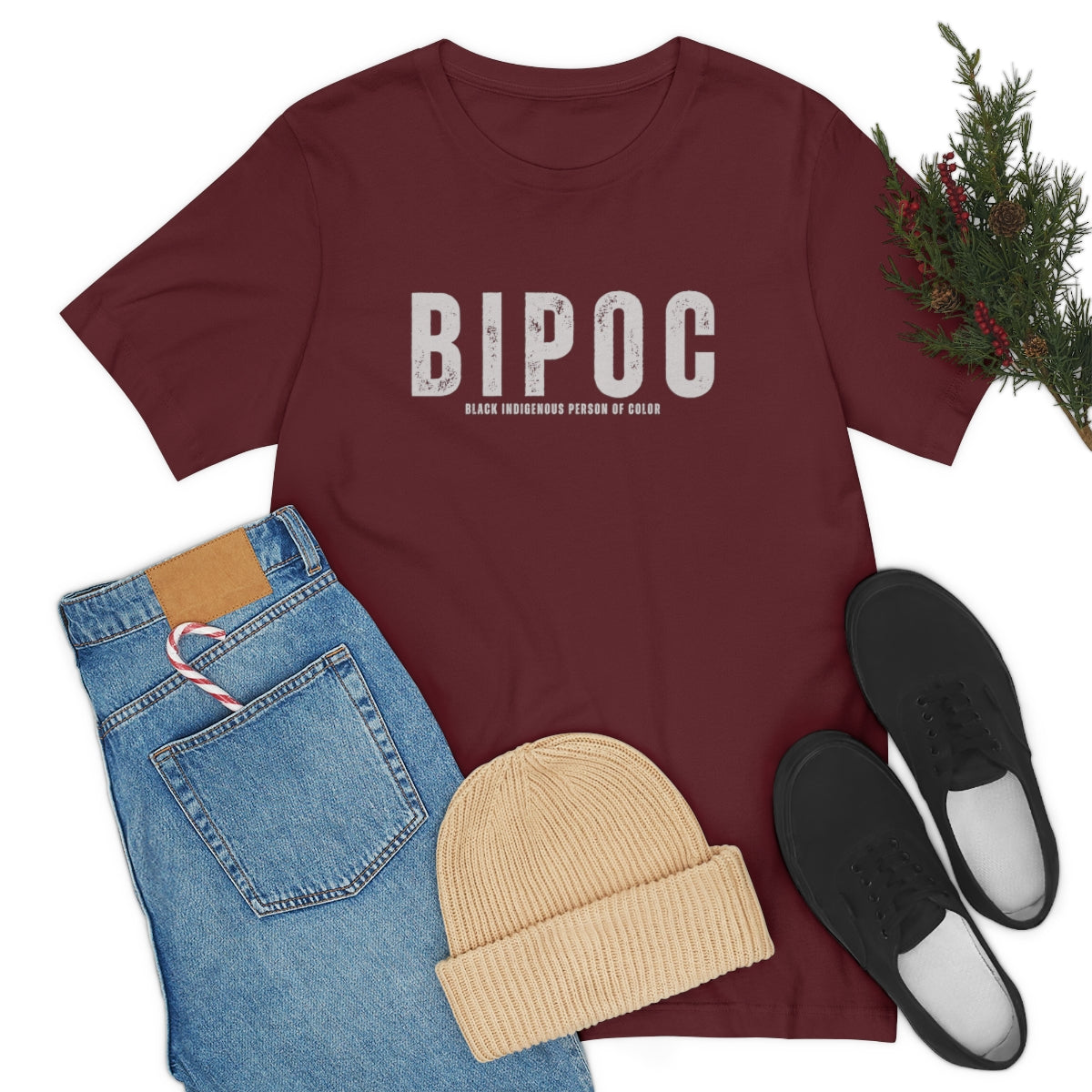 BIPOC T Shirt | Black Indigenous Person of Color | Unisex Jersey Short Sleeve Tee