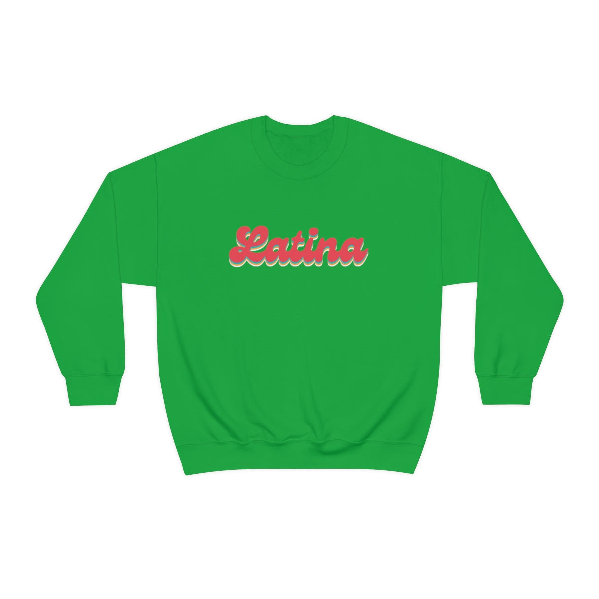 Latina Retro Crewneck Sweatshirt, Latina Shirts, Latina Sweatshirts, Hispanic Women, Latina Women, Snazzy Latina Top