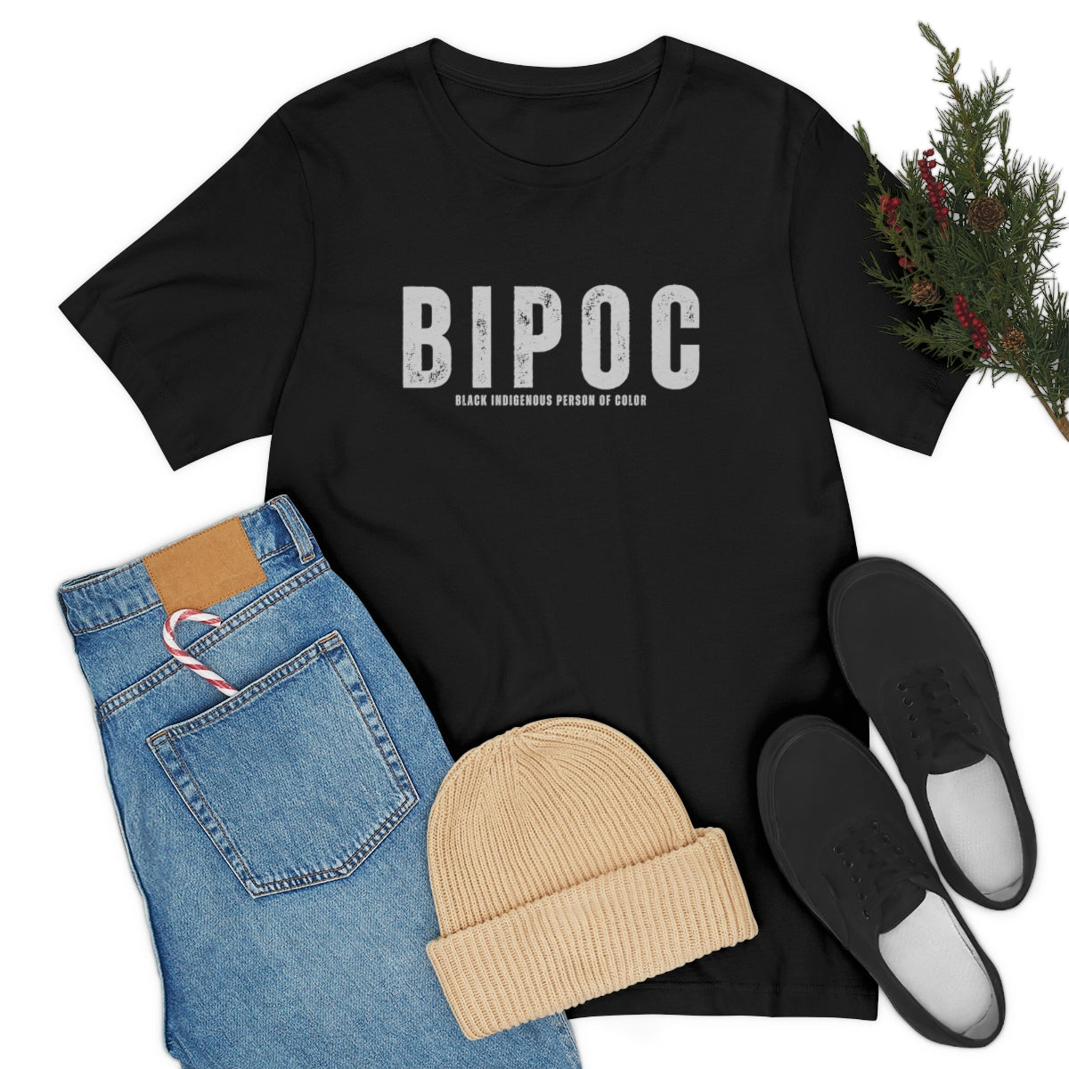 BIPOC T Shirt | Black Indigenous Person of Color | Unisex Jersey Short Sleeve Tee