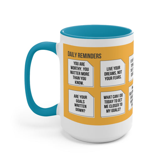 Daily Reminders Coffee Mug | Sticky Notes on Mug | Motivational Mug gifts | Best Mugs to Gift