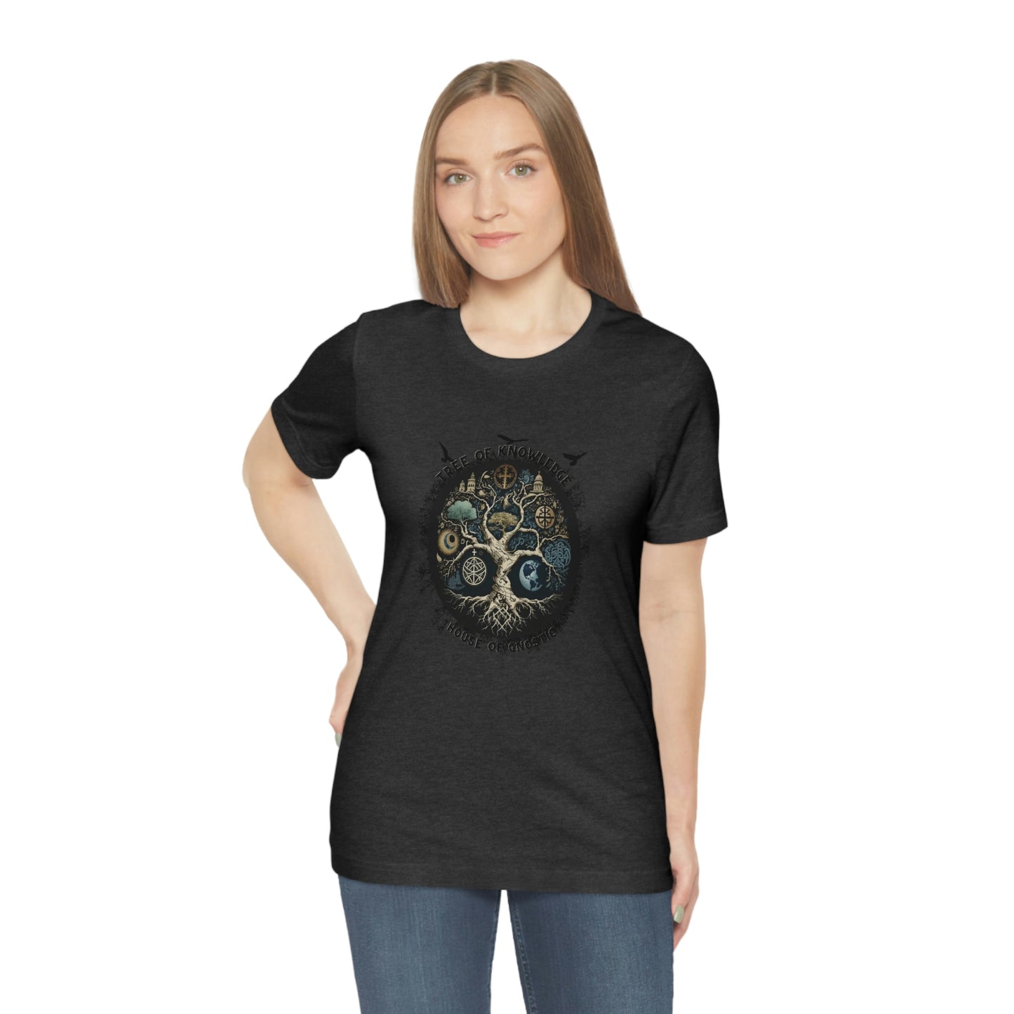 Tree of Life and Religious Symbols Knowledge Graphic Tee