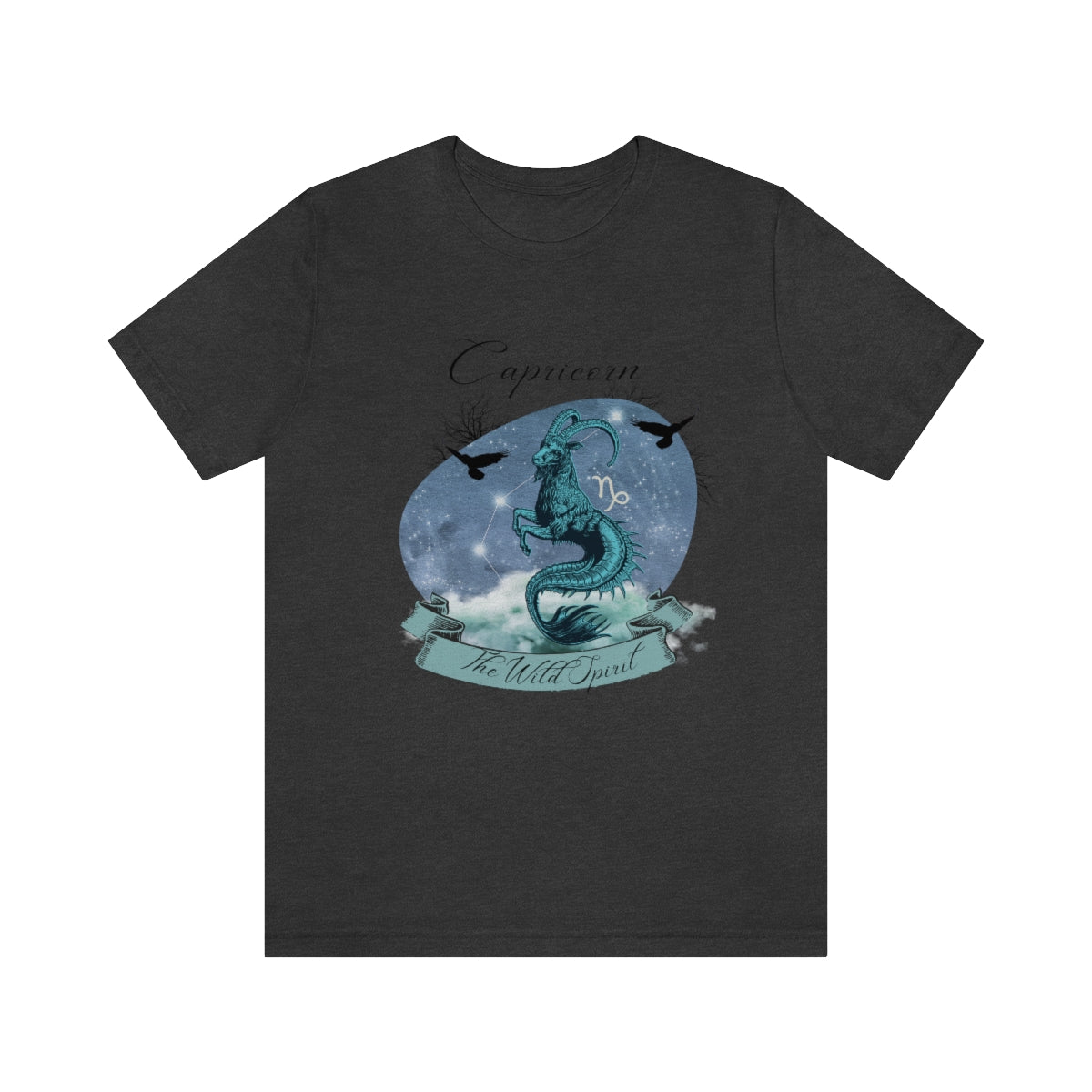 Zodiac Capricorn The Wild Spirit Zodiac Sign Astrology T Shirt | Unisex Jersey Short Sleeve Tee