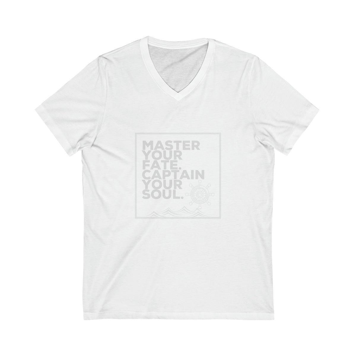 Master Your Fate V Neck Unisex Jersey Short Sleeve V-Neck Tee