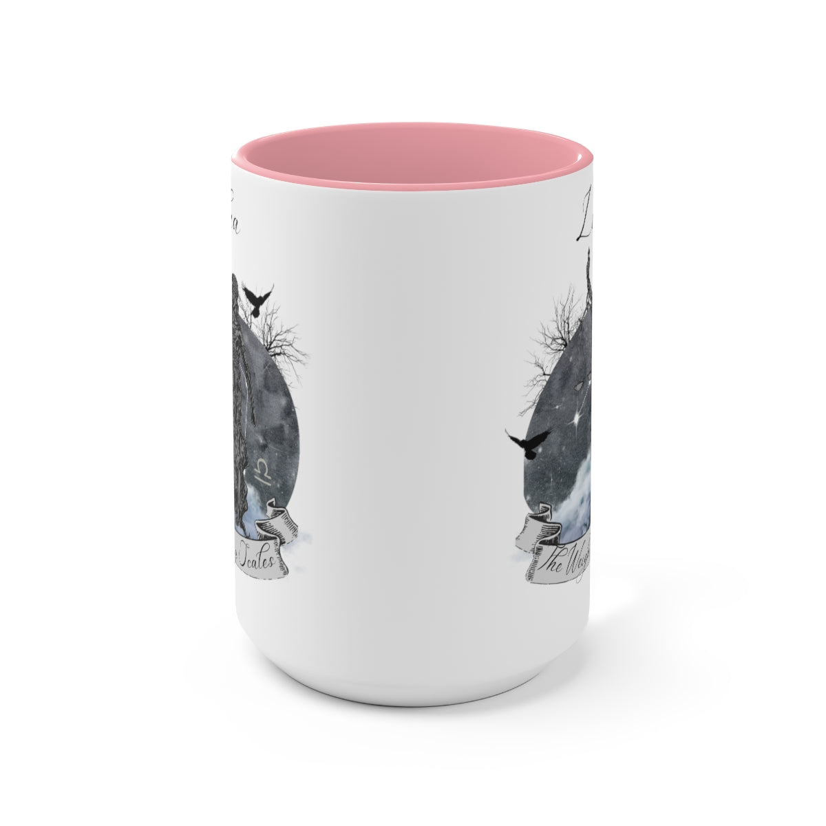 Libra Zodiac Two-Tone Coffee Mugs, 15oz