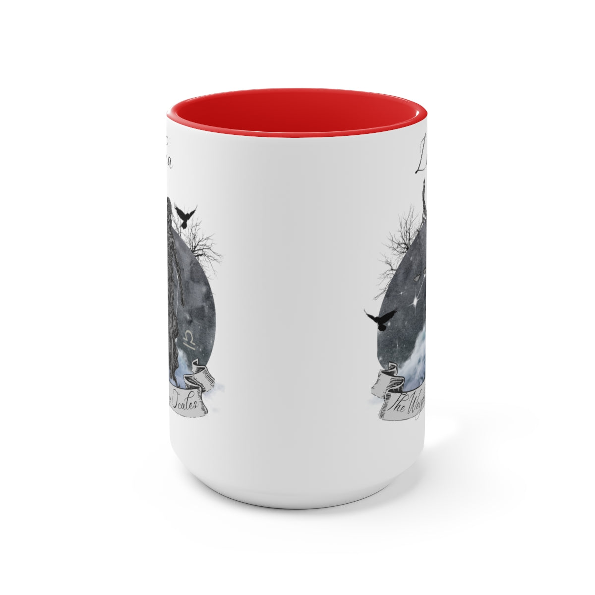 Libra Zodiac Two-Tone Coffee Mugs, 15oz