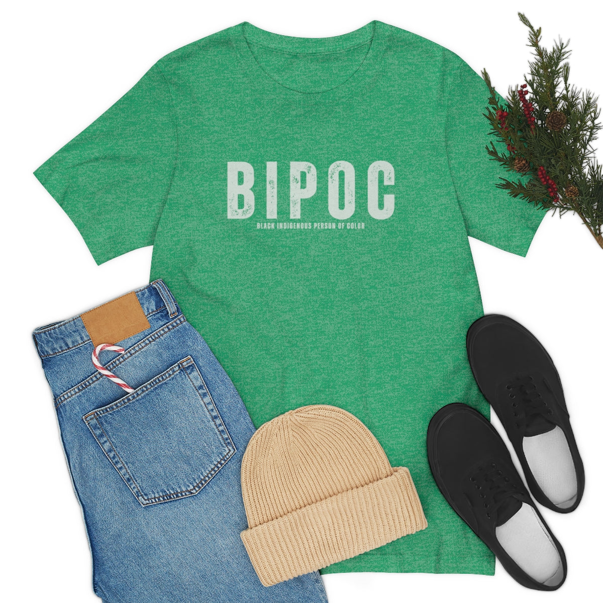 BIPOC T Shirt | Black Indigenous Person of Color | Unisex Jersey Short Sleeve Tee