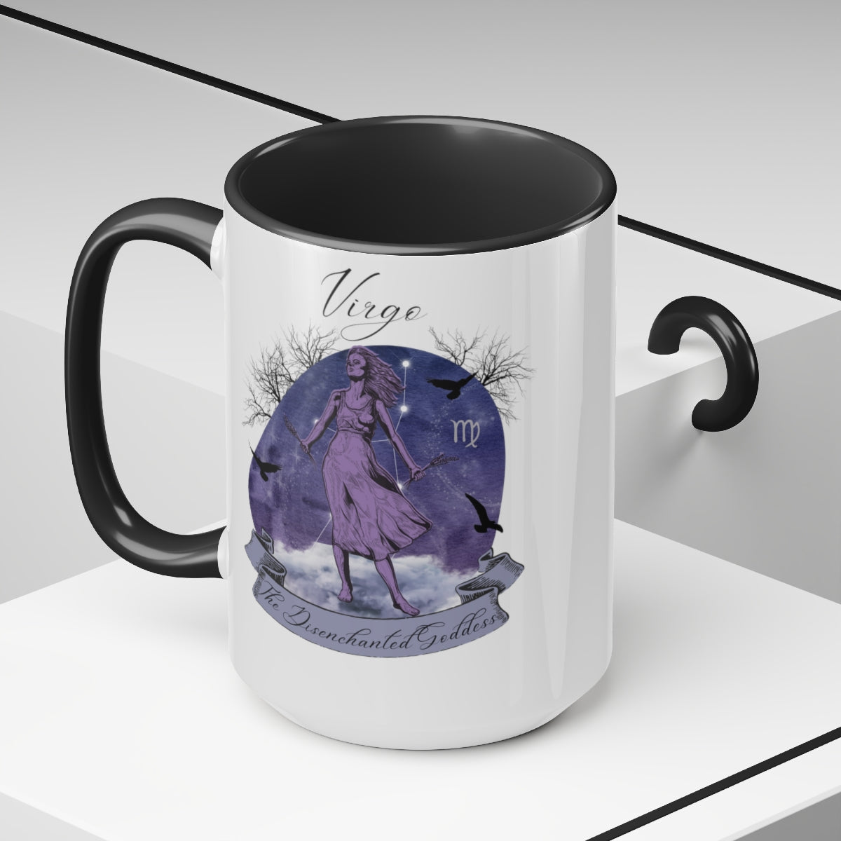 Virgo Two-Tone Coffee Mugs, 15oz