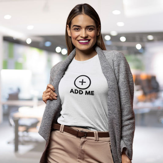 Add  Me Connection T shirt Networking T Shirt Add Me Icons Statement Tees
