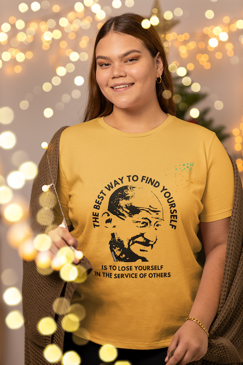 Ghandi T shirts, Best Way To Find Yourself Quote Ghandi Shirts, Statement Tees, Serve Others Shirts