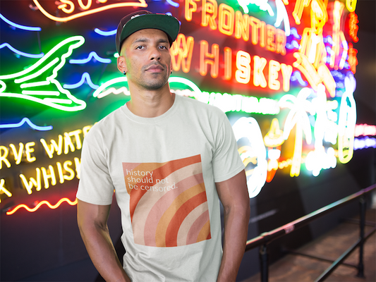 History should not be censored Unisex Soft Tri-Blend Crew Tee | Truth in History Shirts