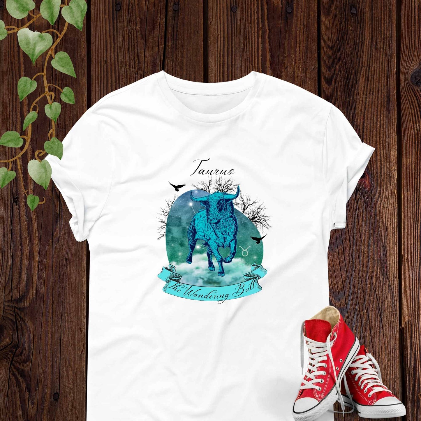 Taurus The Wandering Bull Zodiac Sign Astrology T Shirt | Unisex Jersey Short Sleeve Tee