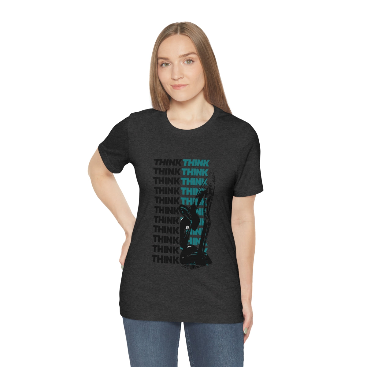 Think T Shirt, T Shirt for Introverts, Thinker Man Shirt, In Deep Thought Tees, Knowledge Seeker, Fun Tees, Introvert Tees