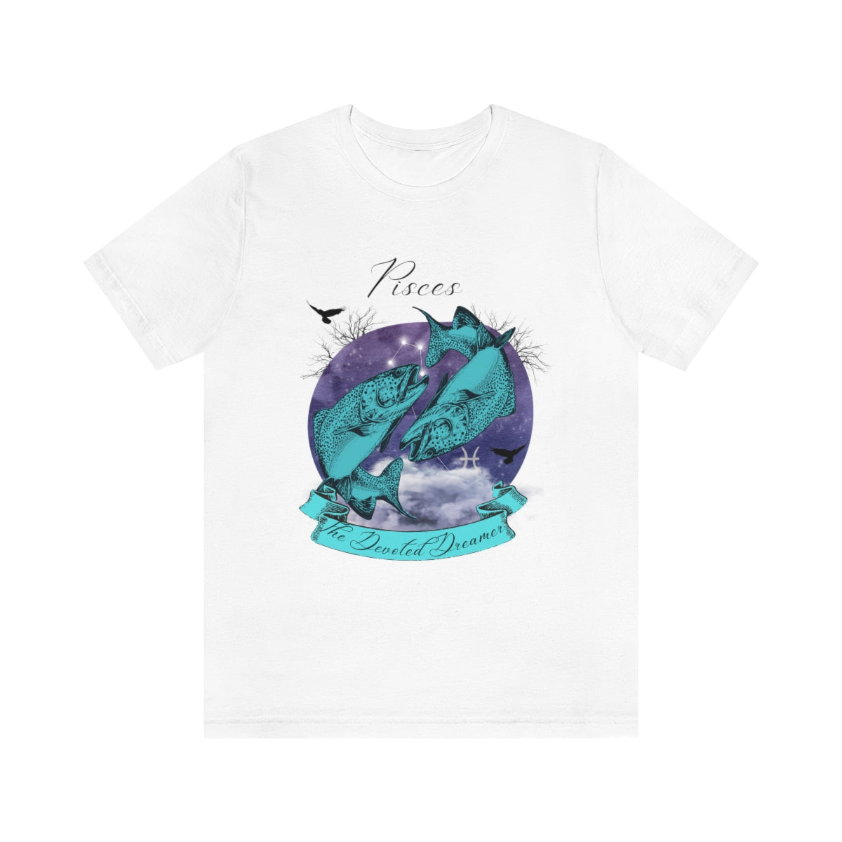 Zodiac Pisces The Devoted Dreamer Zodiac Sign Astrology T Shirt | Unisex Jersey Short Sleeve Tee