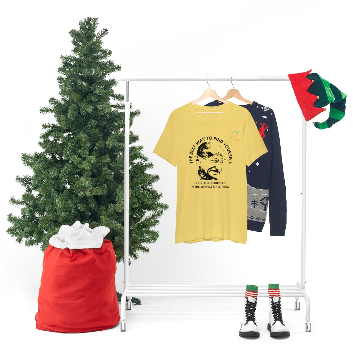 Ghandi T shirts, Best Way To Find Yourself Quote Ghandi Shirts, Statement Tees, Serve Others Shirts