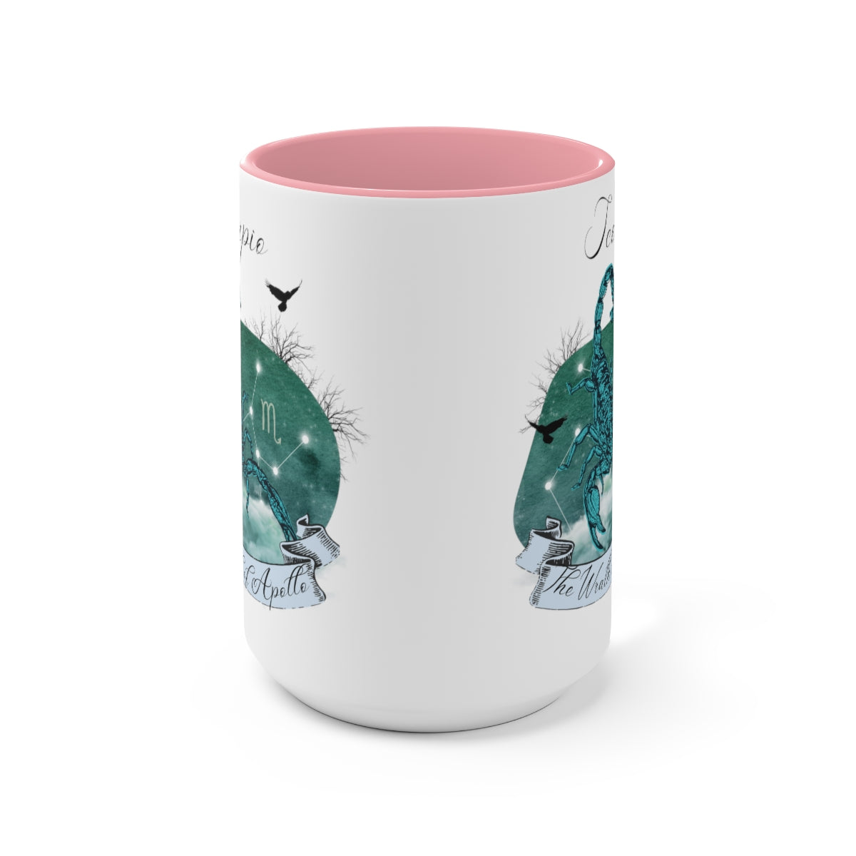 Scorpio Zodiac The Wrath of Apollo Two-Tone Coffee Mugs, 15oz