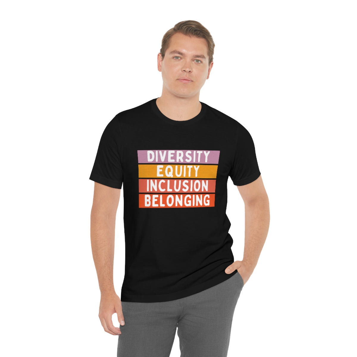 Diversity Equity Inclusion Belonging Graphic T shirts, DEIB, DIB, Shirts for HR Professionals and dei Leaders