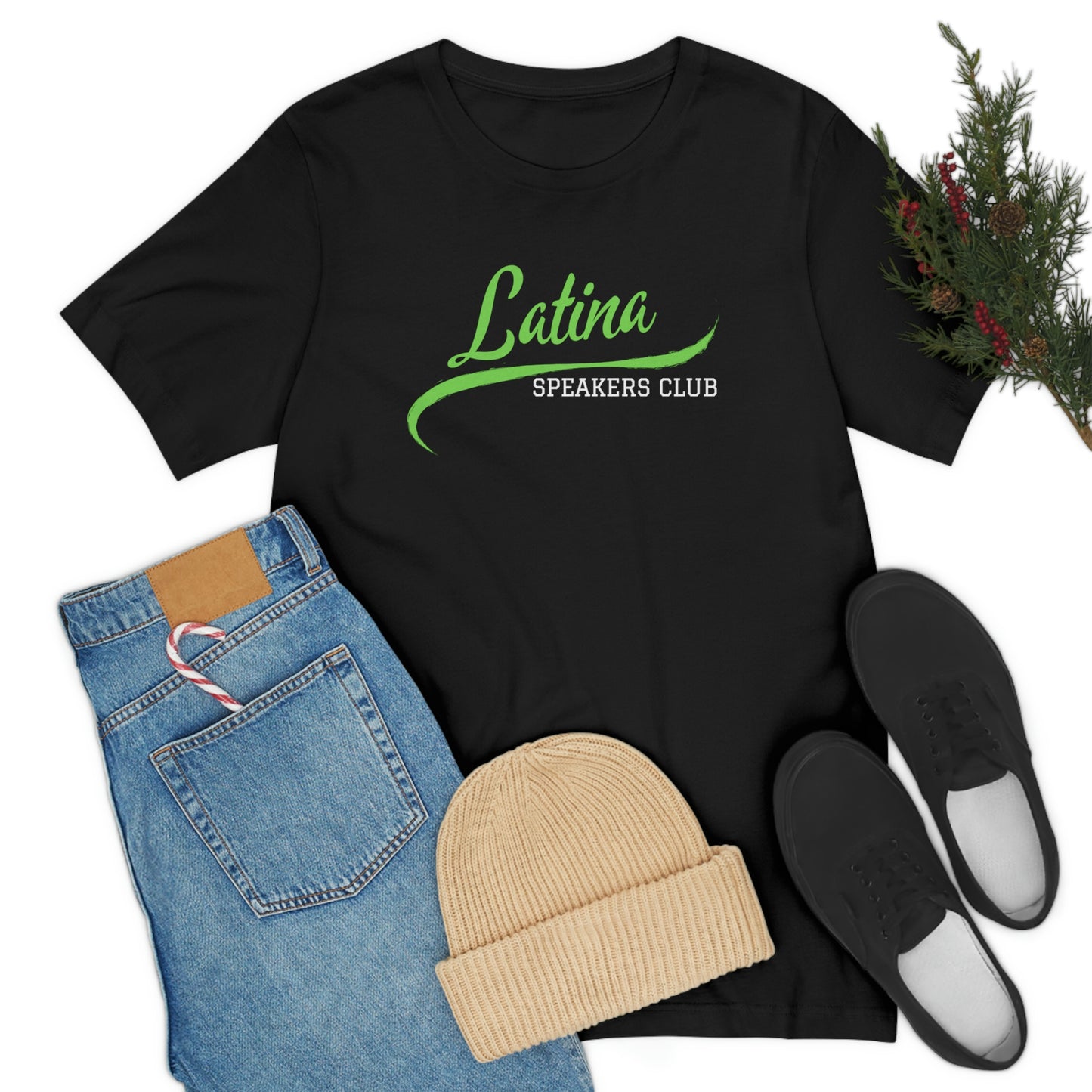 Latina Speakers Club T shirt with Retro Baseball font - Show your Latina Pride and Public Speaking Skills!
