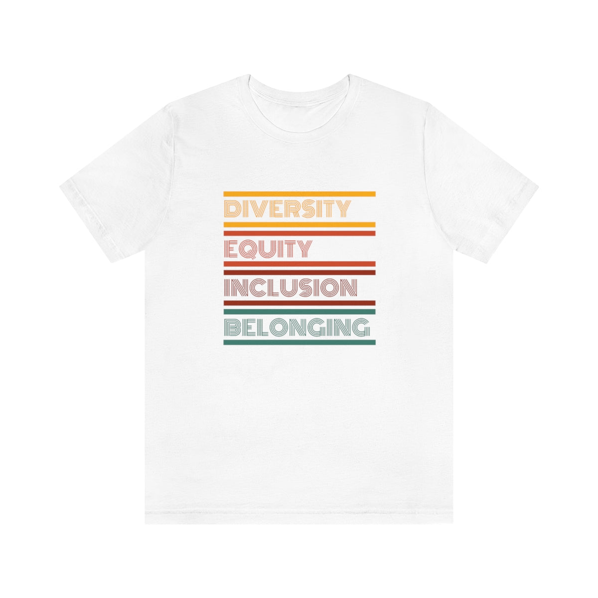 DEIB Diversity Equity Inclusion Belonging T Shirt | Unisex Jersey Short Sleeve Tee